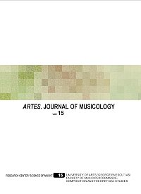 					View Vol. 15 No. 15 (2015): ARTES. JOURNAL OF MUSICOLOGY
				