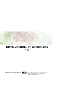 					View Vol. 16 No. 16 (2016): ARTES. JOURNAL OF MUSICOLOGY
				